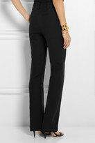Thumbnail for your product : Valentino Wool and silk-blend crepe straight-leg pants