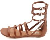 Thumbnail for your product : Charlotte Russe T-Strap Flat Gladiator Sandals