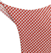 Thumbnail for your product : Onia Bow-detailed Gingham Seersucker Swimsuit