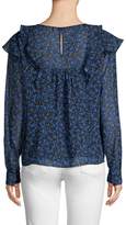 Thumbnail for your product : Parker Zuri Floral Ruffle Blouse