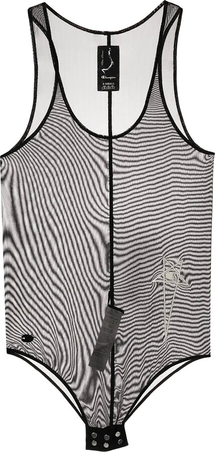 RICK OWENS X CHAMPION Embroidered-Logo Tank Top