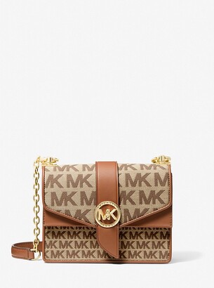 MICHAEL Michael Kors Greenwich Small Metallic-Paneled Textured-Leather Bucket  Bag - ShopStyle Clothes and Shoes