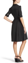 Thumbnail for your product : White House Black Market 3/4 Sleeve Fit & Flare Shirt Dress