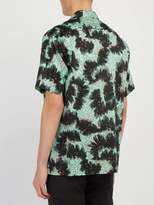 Thumbnail for your product : Givenchy Urchin Print Short Sleeved Cotton Shirt - Mens - Black Green