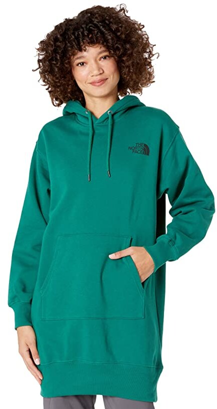 womens green north face hoodie