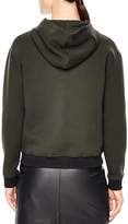 Thumbnail for your product : Sandro Polvo Contrast-Color Trim Pin-Embellished Hoodie