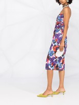 Thumbnail for your product : Rotate by Birger Christensen Abstract Print Front Slit Dress