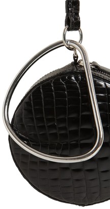 Gu_de Circle Croc Embossed Leather Bag