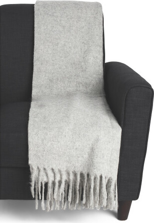 TJMAXX Alpaca Blend Boucle Brushed Cozy Throw, Nylon/Alpaca