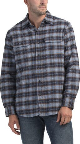TJMAXX Festive Plaid Shirt For Men, Cotton