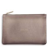 Thumbnail for your product : French Grey Interiors Metallic Slogan Clutch Bag