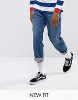 Thumbnail for your product : ASOS Skater Jeans In Vintage Dark Wash Blue