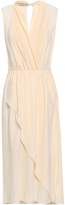 Thumbnail for your product : Vince Wrap-effect Silk Crepe De Chine Midi Dress