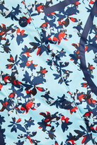 Thumbnail for your product : adidas by Stella McCartney Oversized floral-print shell hooded jacket
