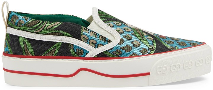 Embroidered slip on sneakers Clearance