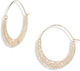 Thumbnail for your product : Stella + Ruby Lily Filigree Hoop Earrings