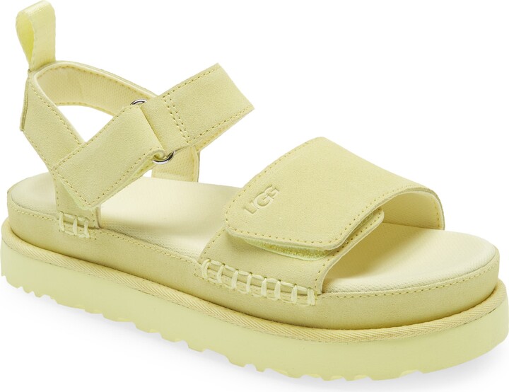yellow ugg sandals