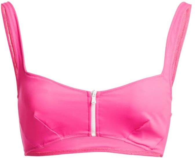 Jonathan Simkhai Classic Front Zip Bikini Top ShopStyle TwoPiece
