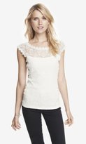 Thumbnail for your product : Express Crochet Trim Tee