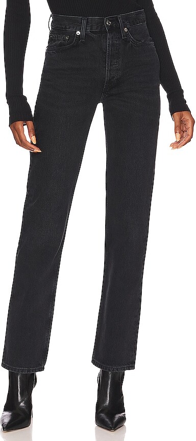 AGOLDE Lana Mid Rise Straight Jeans