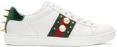 Gucci - Baskets blanches Pearl Stud New Ace