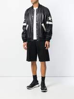 Thumbnail for your product : Givenchy star patch bomber jacket