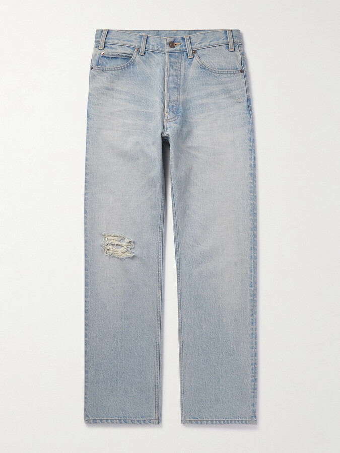 Celine Wesley Straight-Leg Distressed Jeans