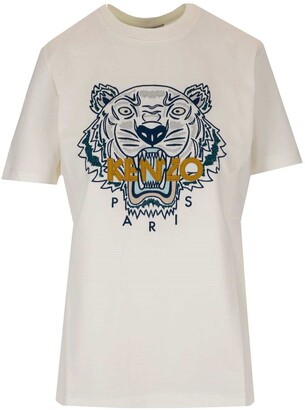 Elektropositief Aanvrager Verhoogd Kenzo White Women's T-shirts on Sale | Shop the world's largest collection  of fashion | ShopStyle