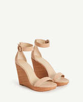 Thumbnail for your product : Ann Taylor Francesca Suede Wedges