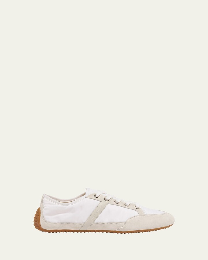 Givenchy Men's Slim Nylon and Suede Low-Top Sneakers