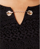 Thumbnail for your product : JM Collection Petite Crochet Keyhole Tunic, Created for Macy's