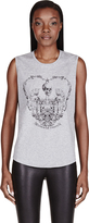 Thumbnail for your product : Alexander McQueen Heather Grey Rock Heart Tank Top