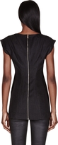 Thumbnail for your product : Rick Owens Black Glossy Crepe Shell