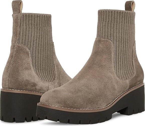 Blondo Darren Waterproof Women's Shoes Dark Taupe Suede : 7 M Rubber/Synthetic