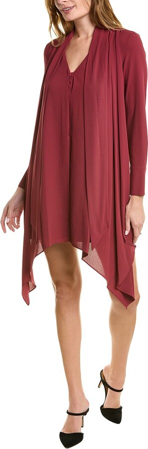 BCBGMAXAZRIA Cape Sleeve Mini Dress