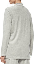 Thumbnail for your product : Joan Vass Velour 4-Pocket Long Jacket, Plus Size