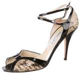 Thumbnail for your product : Jimmy Choo Embossed Cutout Sandals