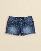Thumbnail for your product : Aqua Girls' Daisy Print Denim Shorts - Sizes 7-16