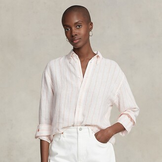 Ralph Lauren Relaxed Fit Striped Linen Shirt - ShopStyle T-shirts