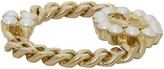 Thumbnail for your product : Gucci Gold Pearl Double G Bracelet
