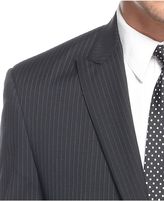 Thumbnail for your product : MICHAEL Michael Kors Big and Tall Black Striped Peak-Lapel Suit