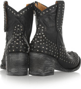 Thumbnail for your product : Mexicana Laguna studded distressed leather ankle boots