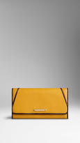 Thumbnail for your product : Burberry Contrast Trim Leather Continental Wallet