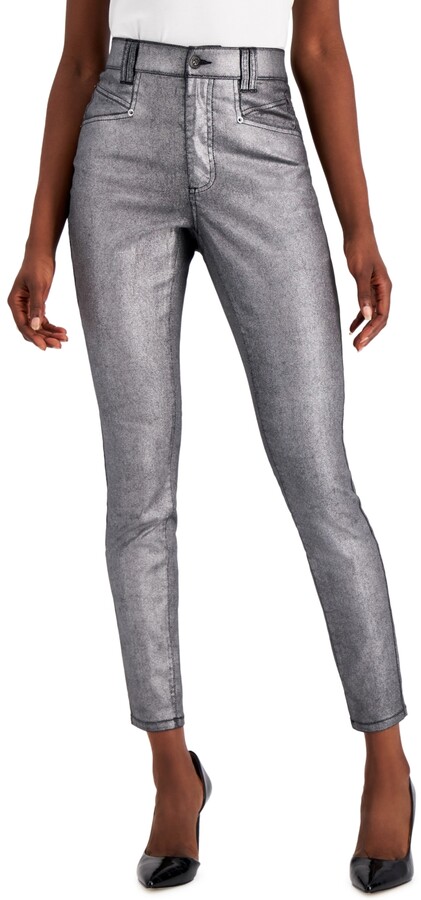 Silver Coated Jeans | Shop the world's largest collection of fashion |  ShopStyle