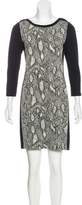 Thumbnail for your product : Rebecca Taylor Printed Long Sleeve Mini Dress