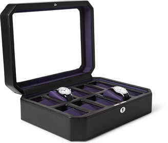 Wolf Windsor Faux Leather 10-Piece Watch Box