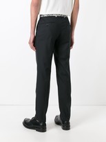 Thumbnail for your product : Alexander McQueen Leopard Printed Trim Trousers