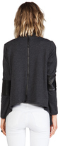 Thumbnail for your product : Heather Leather Panel Cardi