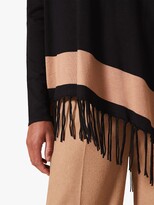 Thumbnail for your product : Phase Eight Athena Tassle Stripe Knit Shrug, Black/Camel
