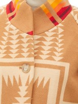 Thumbnail for your product : Pendleton Harding Geometric-intarsia Wool-blend Coat - Beige Multi